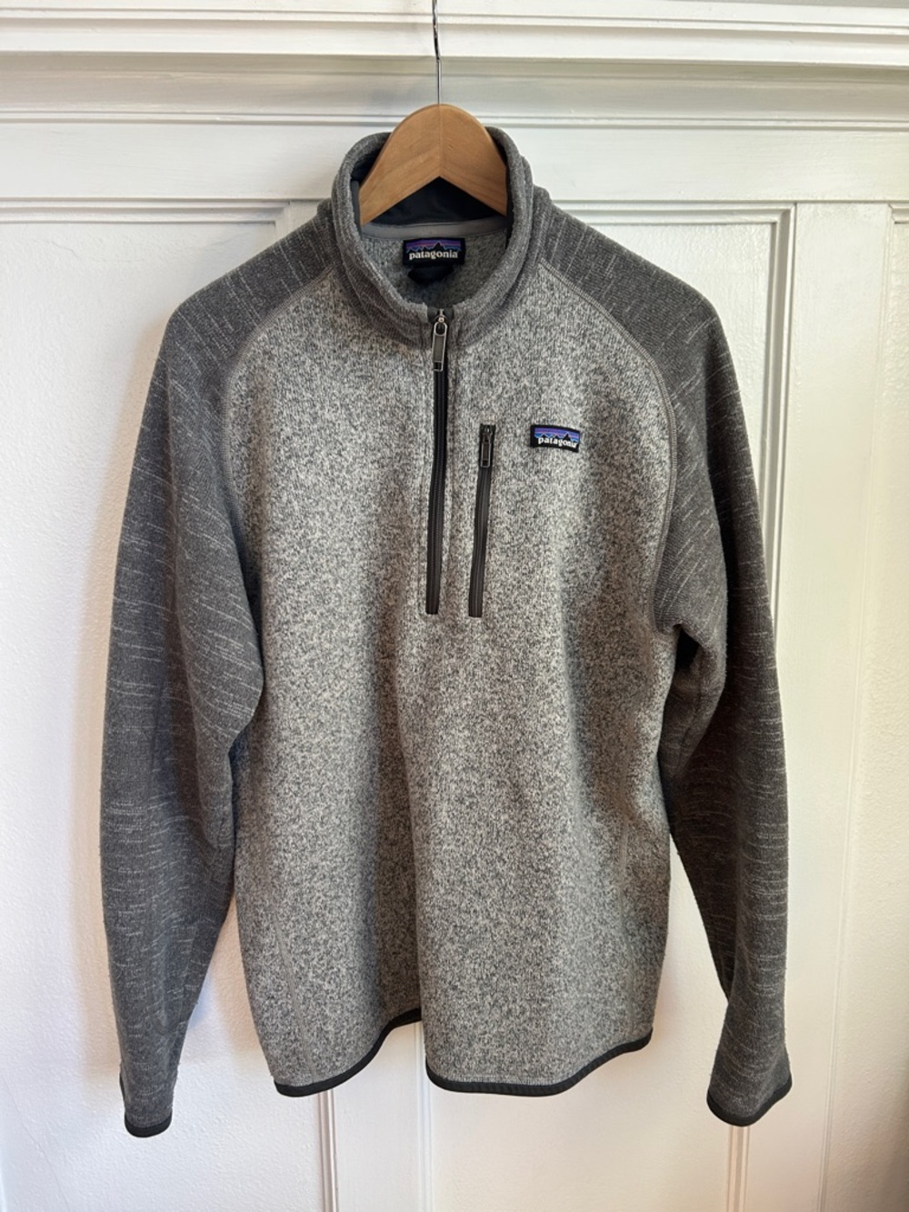 Patagonia Men’s Better Sweater Gray Zip-Neck Fleece Pullover